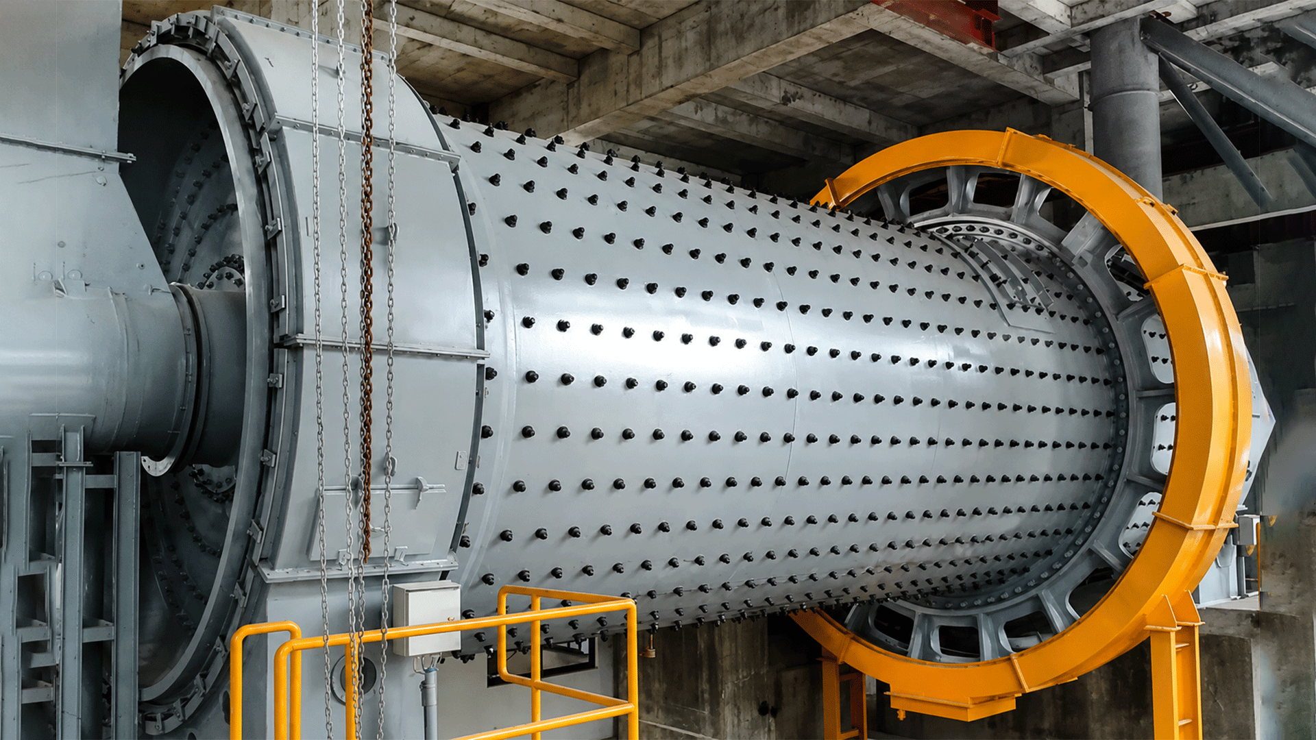 Modern cement plant and industrial infrastructure